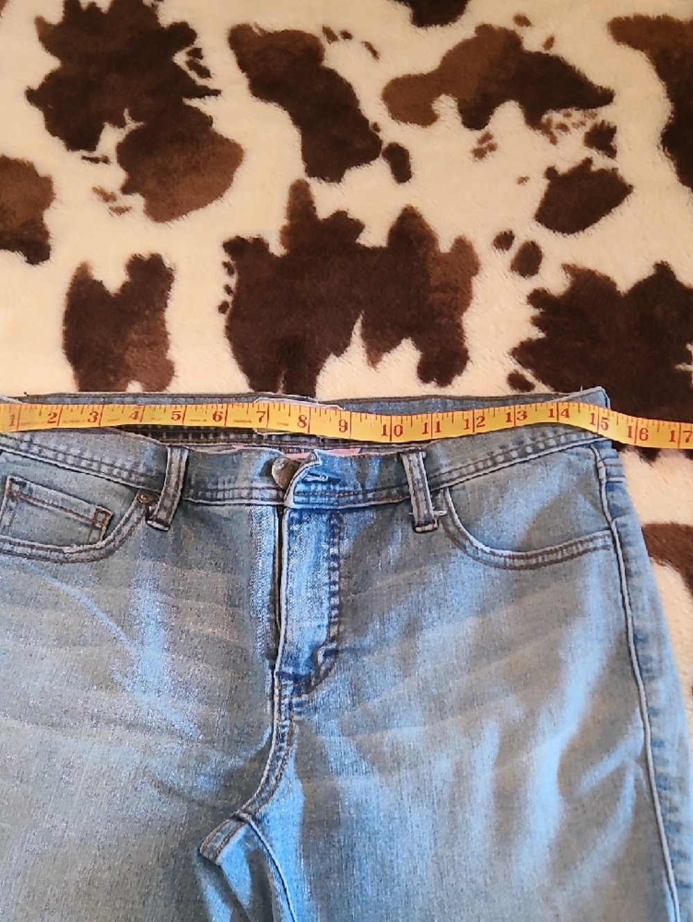 Free People Light Blue Denim Frayed Hem Women's Shorts - Picture 5 of 8